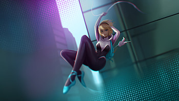 Gwen Stacy Innocence And Strength, gwen-stacy, superheroes, artwork, artist, digital-art, artstation HD wallpaper