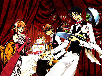 happy Birtay, cake, tsubasa, party, suprise, lee, anime, sakura, red, birtay HD wallpaper