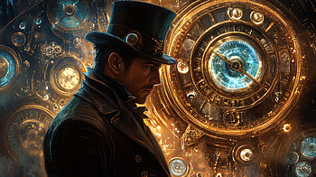 Time Traveler: A Stunning Ultra Adventure, Time Traveler, steampunk, clockwork, portrait, vintage HD wallpaper
