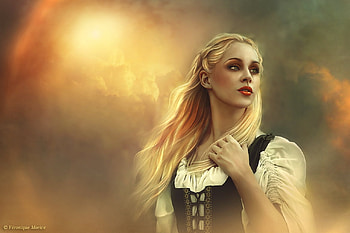 Destiny, lady, model, abstract, fantasy HD wallpaper