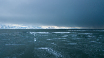 Nature, Water, Mountains, Ice, Clouds, Coast HD wallpaper