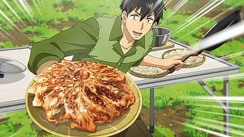 Isekai Campfire Cooking: Tsuyoshi Mukouda — Anime, Anime, Campfire Cooking in Another World with my Absurd Skill, Tsuyoshi Mukouda HD wallpaper