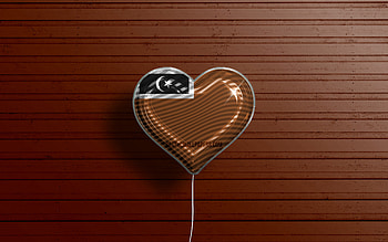 I Love Setiu District, Terengganu, , realistic balloons, brown wooden background, Day of Setiu District, district of Terengganu, flag of Setiu District, Malaysia, balloon with flag, Setiu Terengganu District, Setiu District HD wallpaper