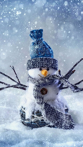 Christmas Snowman New Year HD phone wallpaper