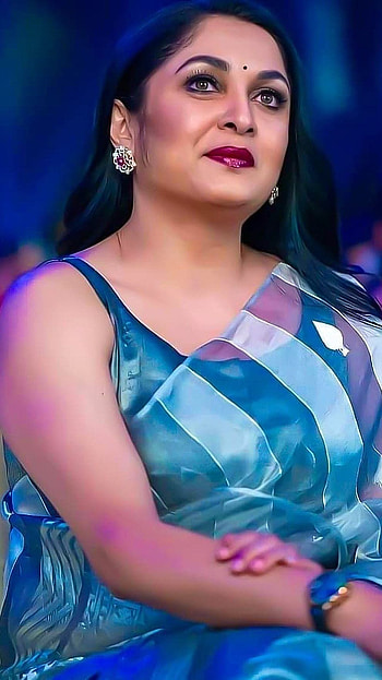 Ramya Krishnan, telugu actress, saree lover HD phone wallpaper