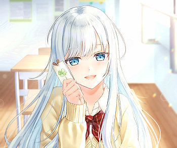 Classroom Smile — Quad‑ Anime Girl, Anime, girl, anime girl HD wallpaper