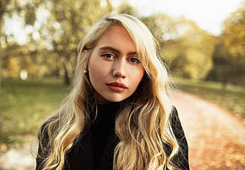 Gorgeous woman, long hair, blonde HD wallpaper