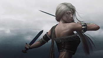 VIKING WOMAN - girl warrior swords tattoo | | 492363 | UP HD wallpaper