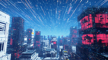 Cyberpunk Cityscape: An Anime Visual Marvel, anime city, cyberpunk cityscape HD wallpaper