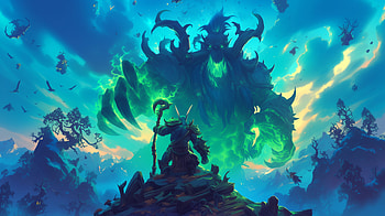 Epic Shaman Battle - World of Warcraft, video game, World of Warcraft, shaman HD wallpaper