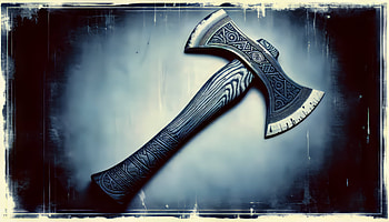 Mystical Axe – Engraved Vintage Design, axe, weapon, craftsmanship, design HD wallpaper