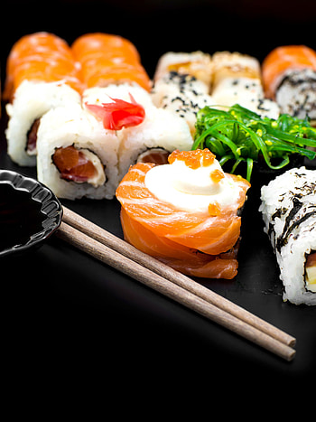 High-quality sushi , Varied sushi backgrounds, , mobile, and tablet compatible, Sushi appreciation HD phone wallpaper