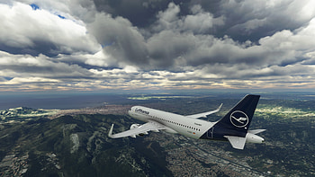 Lufthansa Livery, Ultra Resolution, Microsoft Flight Simulator, Travels HD wallpaper