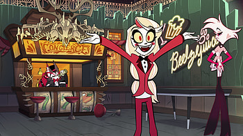 Hazbin Hotel Charlie and Angel Dust, TV Show, Hazbin Hotel, Charlie Morningstar, Angel Dust (Hazbin Hotel) HD wallpaper