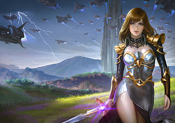 Katarina The One Goddess, artist, artwork, artstation HD wallpaper