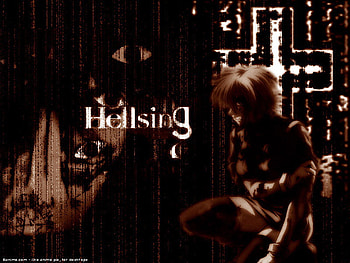Hellsing, eyes, dark, cross HD wallpaper