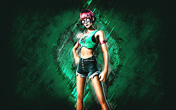 Fortnite Beachcomber Sunny Skin, Fortnite, main characters, green stone background, Beachcomber Sunny, Fortnite skins, Beachcomber Sunny Skin, Beachcomber Sunny Fortnite, Fortnite characters HD wallpaper