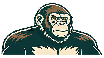 Ape Power: Stunning Ultra, ape, gorilla, illustration, cartoon, Animal HD wallpaper
