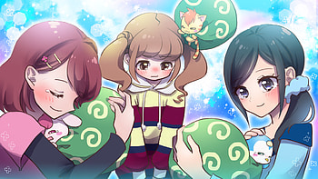 Sawaizumi Chiyu, Hiramitsu Hinata, Nodoka Hanadera, Anime, Healin' Good PreCure HD wallpaper
