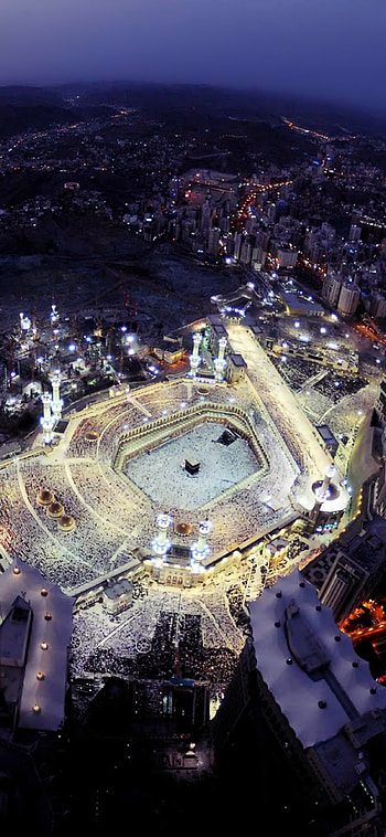 Mecca, building, city, islam, light, religious HD phone wallpaper