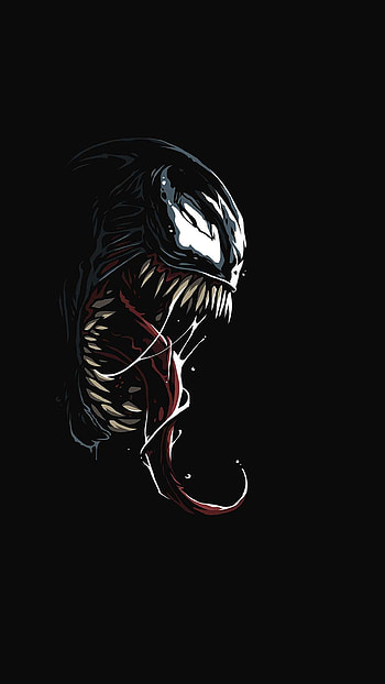 Black Venom, Venom Red and Black HD phone wallpaper