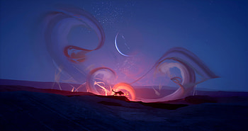 Desert Flame , artstation, artist, artwork, digital-art HD wallpaper