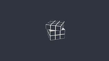 Rubiks Cube Minimalism, rubiks, cube, artist, minimalism, digital-art HD wallpaper