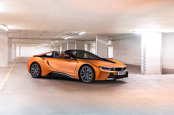 Orange, sports car, BMW i8 HD wallpaper