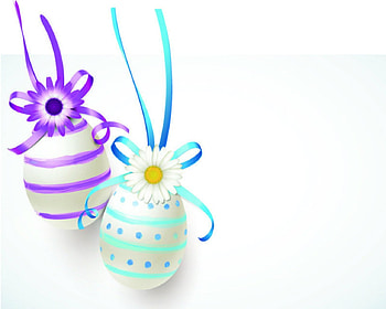 Easter eggs, flowers, Easter, art, eggs HD wallpaper
