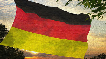 Oil painting, Flag of Germany HD wallpaper