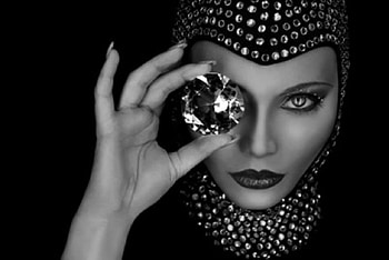 Diamant, fashion, white, black, graphy, diamants, cool, models, people HD wallpaper
