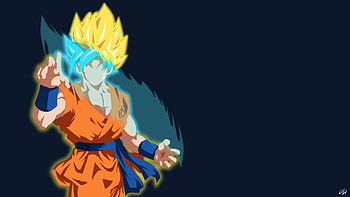 Goku Minimalist, goku, minimalism, anime, artwork HD wallpaper