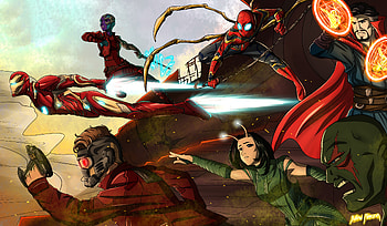Avengers Infinity War Team, avengers-infinity-war, movies, 2018-movies, deviantart HD wallpaper