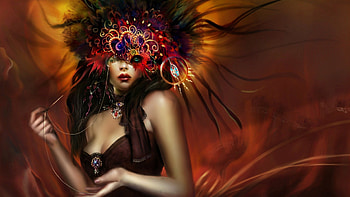 Fantasy, beautiful, digital, abstract, art HD wallpaper