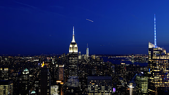 Empire State Building, New York at Night HD wallpaper