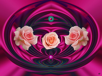 Pink, eye candy, fractal, abstract HD wallpaper