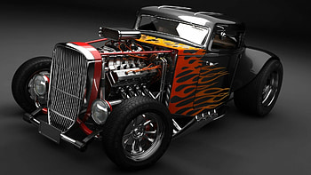 Street rod, Top-tier customizations, Retro-cool style, Laid-back coolness HD wallpaper