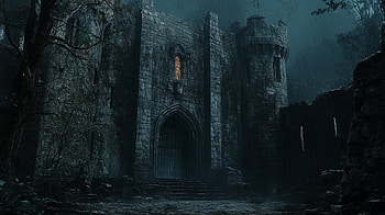 Nightfall Citadel — Dark Fantasy, fantasy, castle, fortress, ruin HD wallpaper