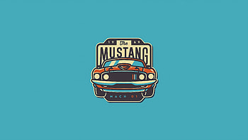 Ford Mustang Minimal , ford-mustang, ford, cars, minimalism, minimalist HD wallpaper