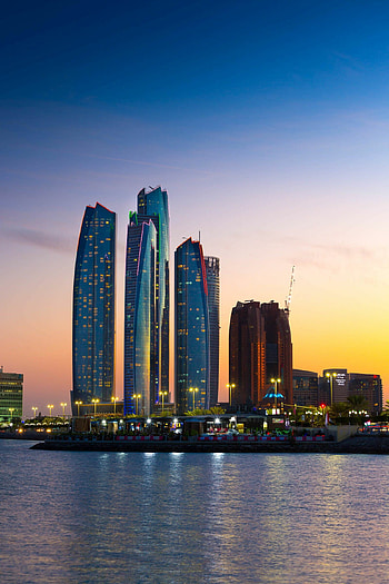 Abu Dhabi, UAE, Tourist attractions, Cityscapes HD phone wallpaper