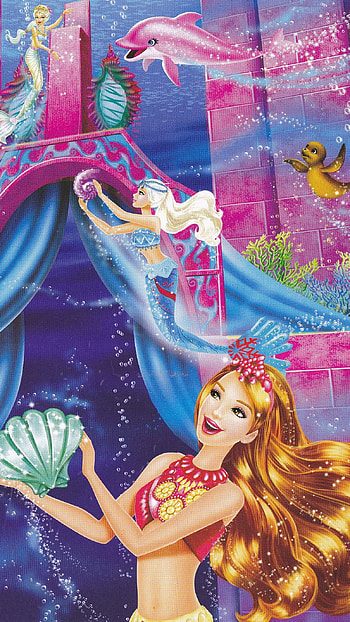 Barbie, water queen barbie mermaid, barbie mermaid HD phone wallpaper