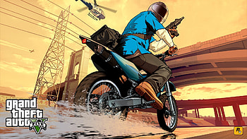 grand theft auto v, gta, rockstar games, motorcycle HD wallpaper