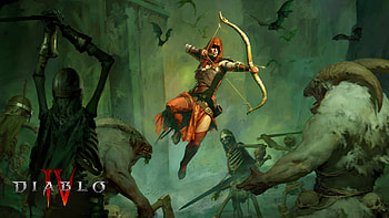 Diablo IV – Rogue, video game, Diablo IV, fantasy, archer, monster HD wallpaper