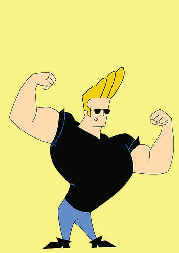 Johnny Bravo, posted online, Christopher Peltier, Cartoon character HD phone wallpaper
