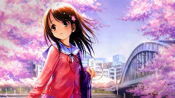 Anime Girl With Heads, anime-girl, anime, heads, artist, artwork, digital-art HD wallpaper