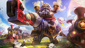 Choo Choo Ornn Skin LoL Splash Art, Video Game, League Of Legends, Ornn (League Of Legends) HD wallpaper