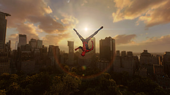 Spider-Man Sunset, video game, Marvel's Spider-Man 2 HD wallpaper