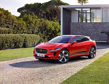 Red, luxury car, Jaguar I-PACE HD wallpaper