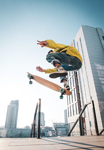 Sports, City, Bounce, Jump, Extreme, Trick, Skateboarder, Skate HD phone wallpaper