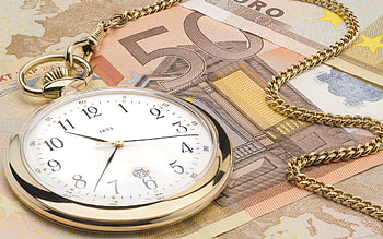 Clock, Miscellanea, Miscellaneous, Chain, Pocket Watch, Bill, Banknote HD wallpaper
